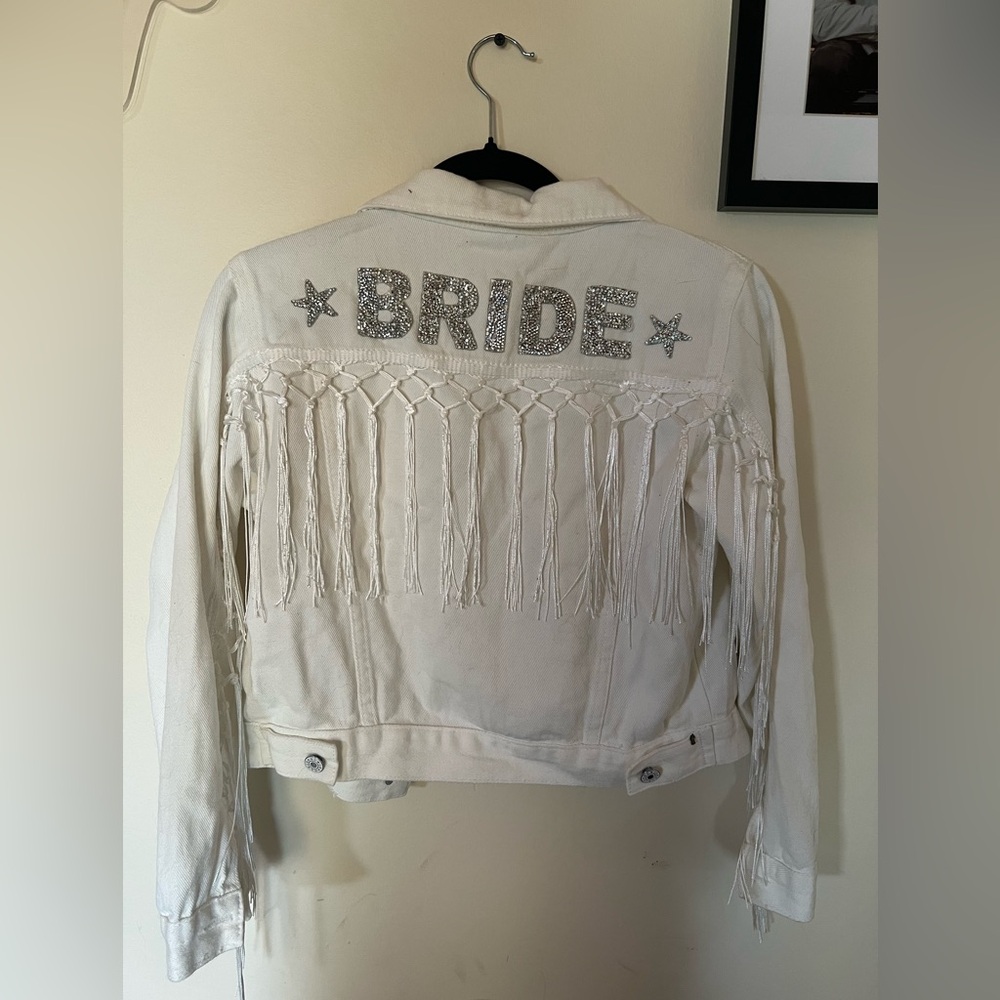Bride fringe jean jacket